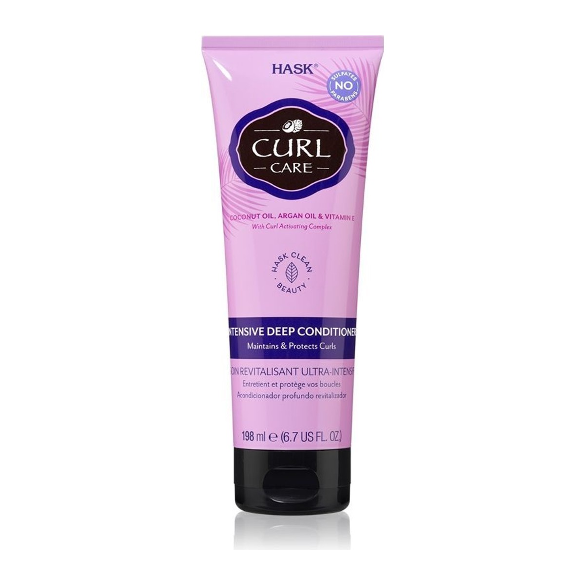 HASK Curl Care intenzivně regenerační kondicionér pro vlnité a kudrnaté vlasy 198 ml