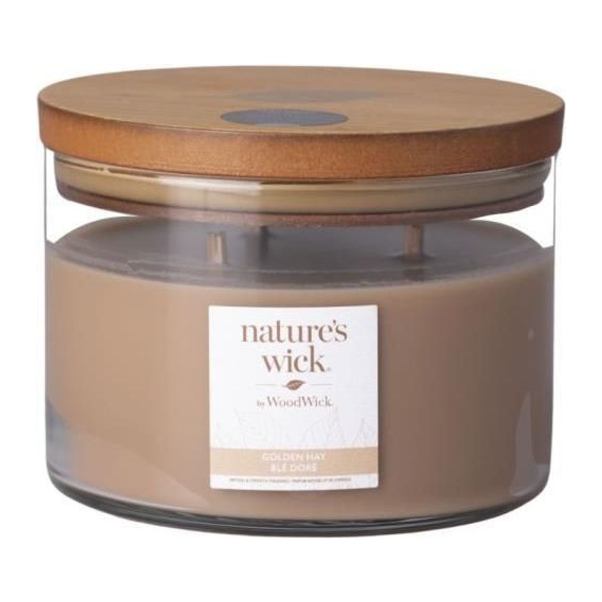 Nature's Wick by WoodWick Wood Wick Tumbler svíčka Golden Hay velký 3 knoty