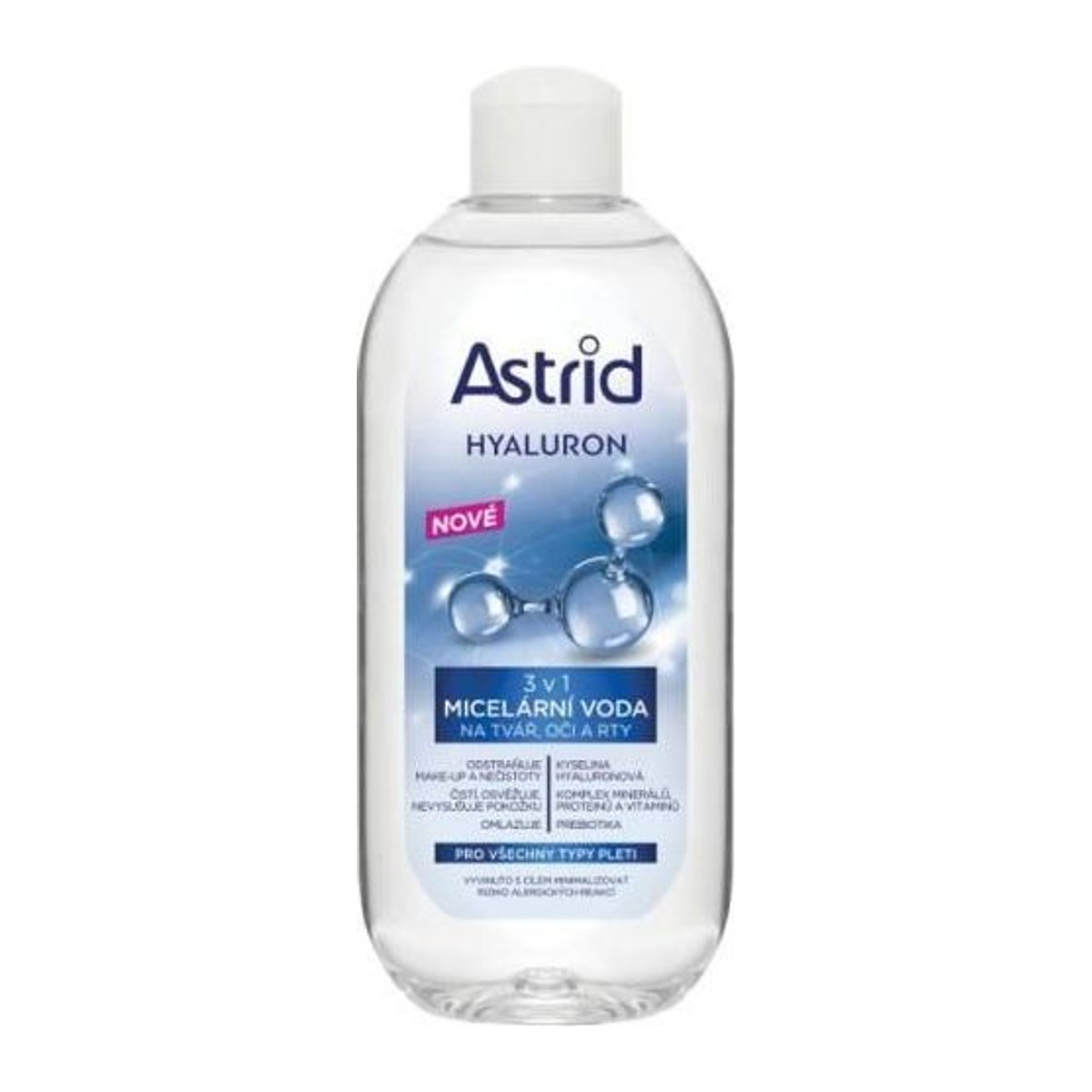 Astrid Hyaluron micelární voda 3v1 400ml tvář, oči a rty