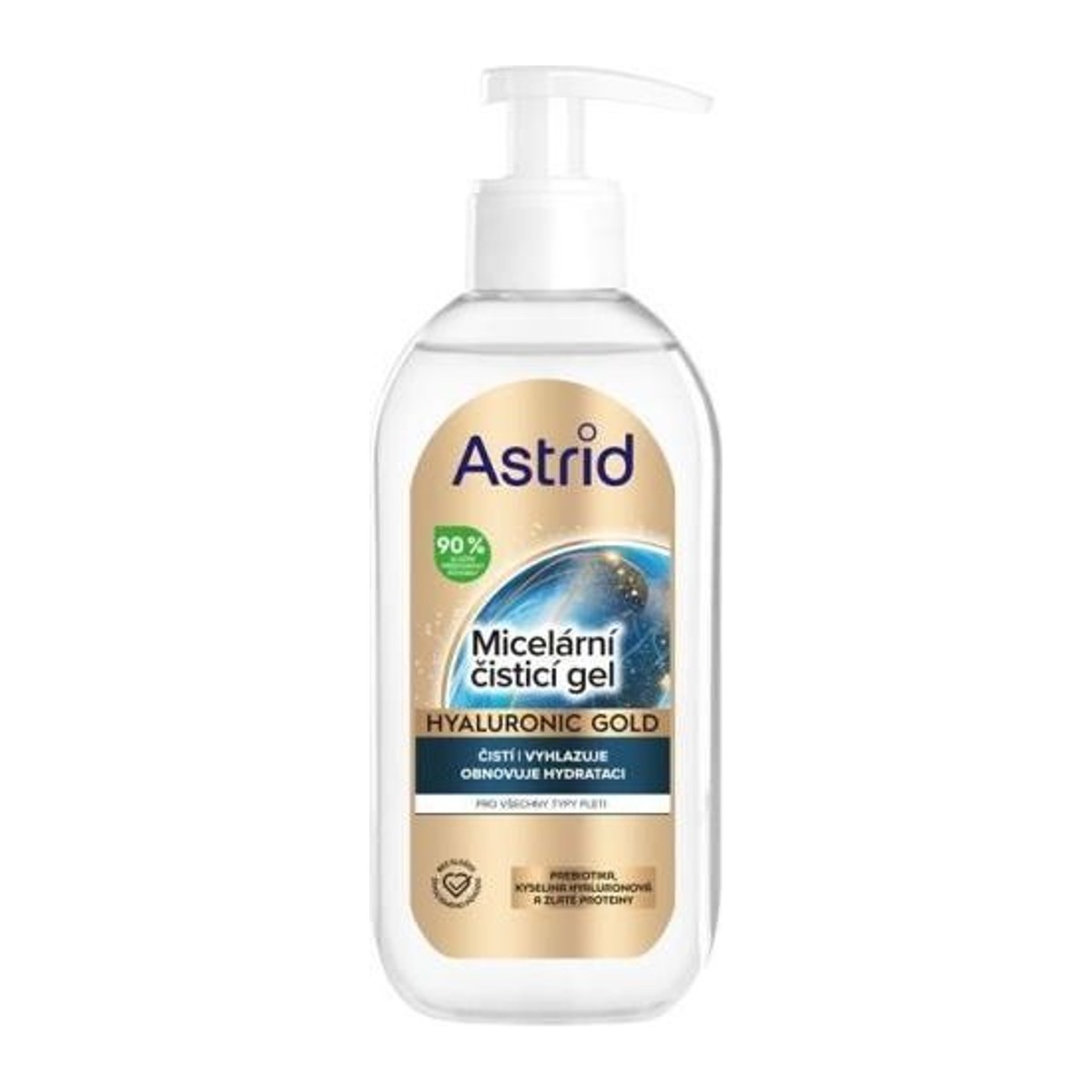 Astrid Hyaluronic Gold micelární gel 200ml