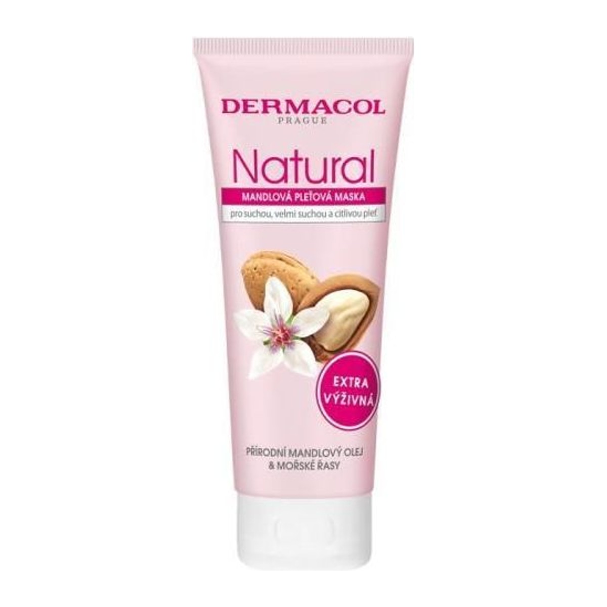 Dermacol Natural pleťová maska 100ml mandlová
