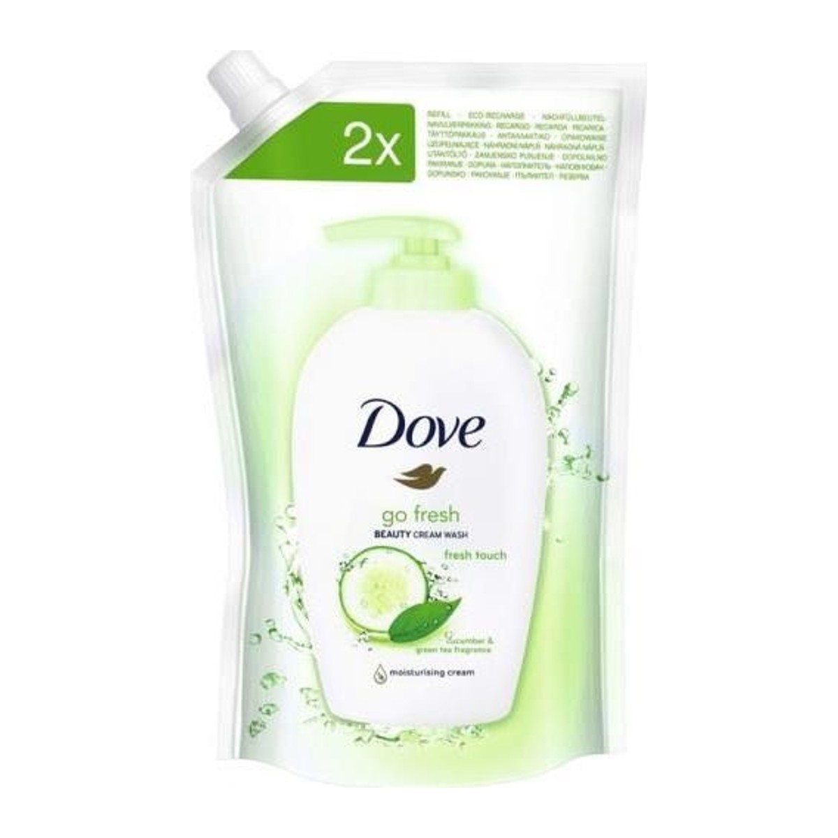 Dove tekuté mýdlo okurka&zelený čaj fresh touch 500ml