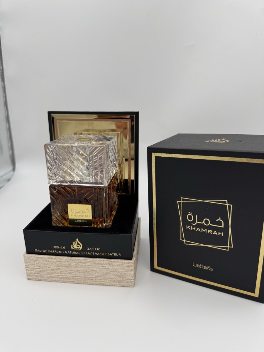 Lattafa Khamrah Eau De Parfum - otevřená, 98% plná 100 ml (unisex)