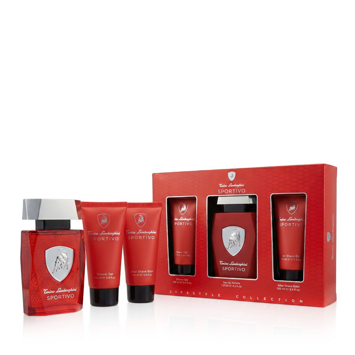 Tonino Lamborghini Sportivo EDT 125 ml + ASB 100 ml + SG 100 ml (man)