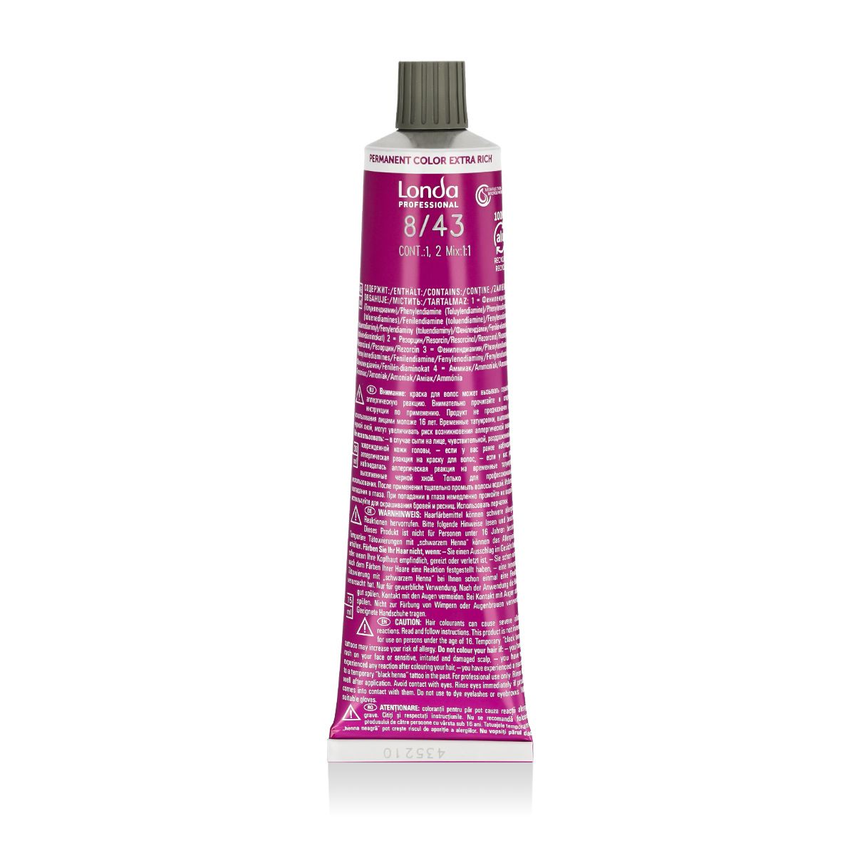 Londa Professional Permanent Color Crème Extra Rich (8/43 Light Blond Copper Gold) 60 ml