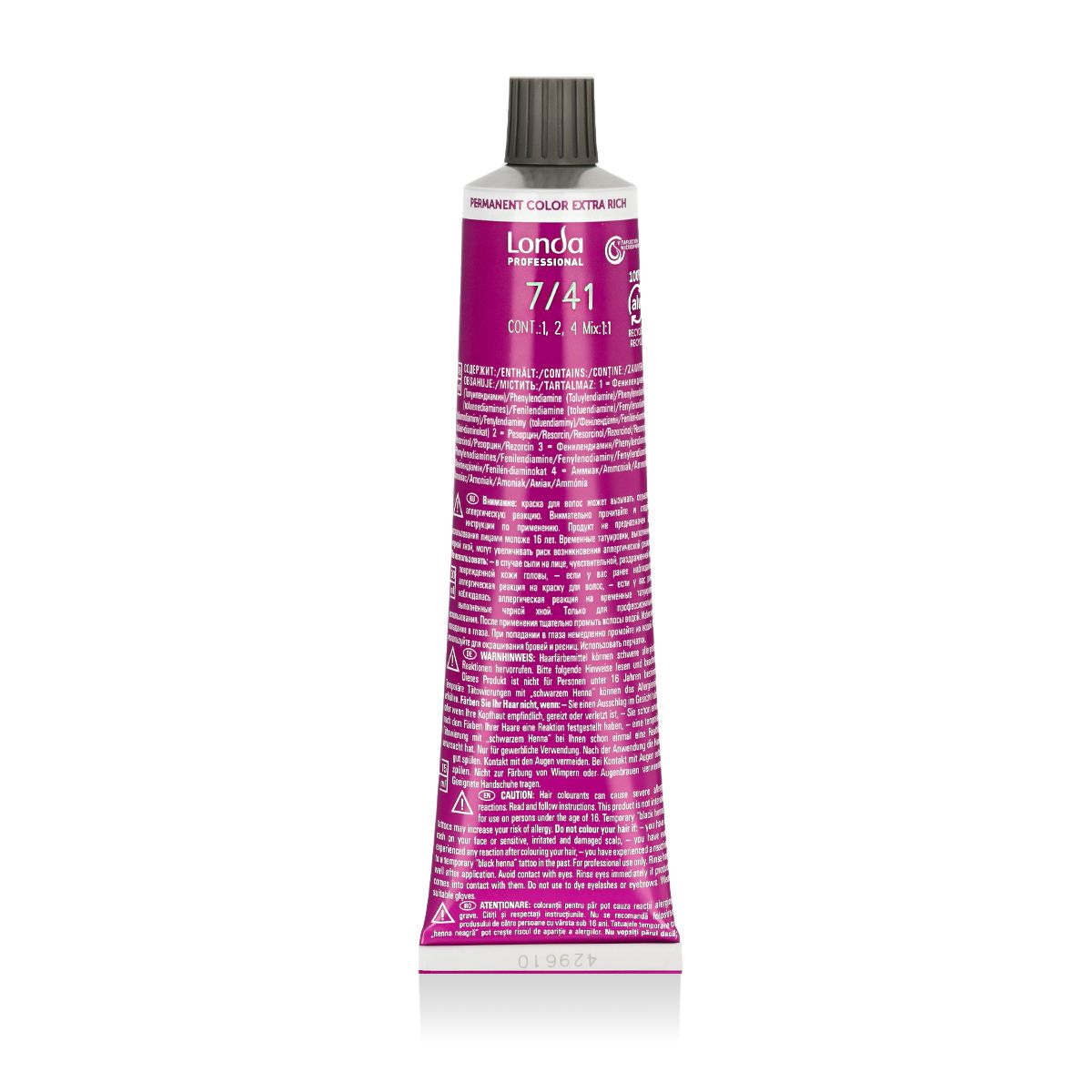 Londa Professional Permanent Color Crème Extra Rich (7/41 Medium Blond Copper Ash) 60 ml
