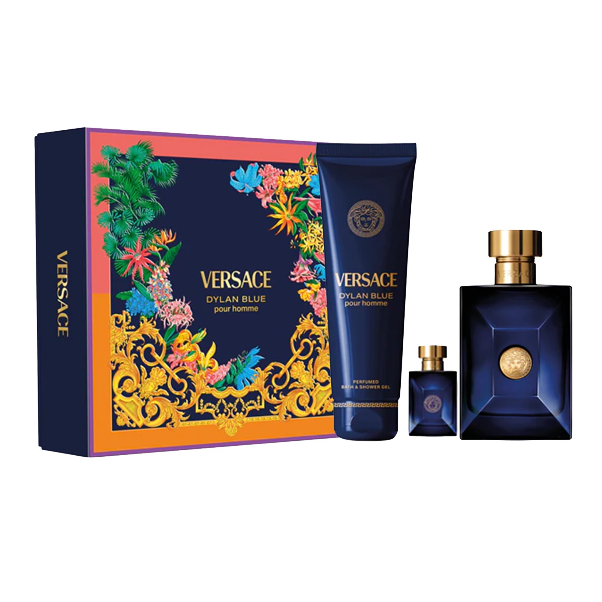 Versace Dylan Blue Eau de Toilette 100ml + Eau de Toilette 5ml + Shower Gel 150ml