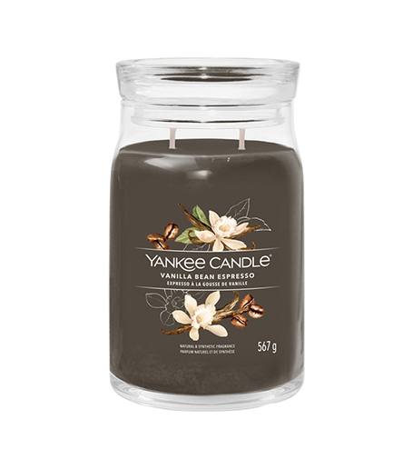 Yankee Candle Signature Vanilla Bean Espresso vonná svíčka 567 g