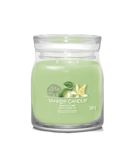 Yankee Candle Vanilla Lime signature svíčka střední 368 g