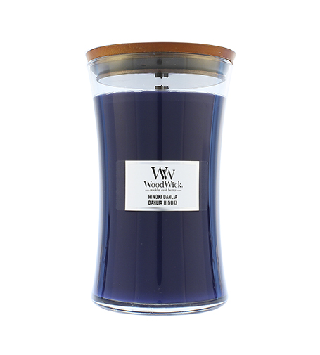 WoodWick Hinoki Dahlia vonná svíčka s dřevěným knotem 609 g