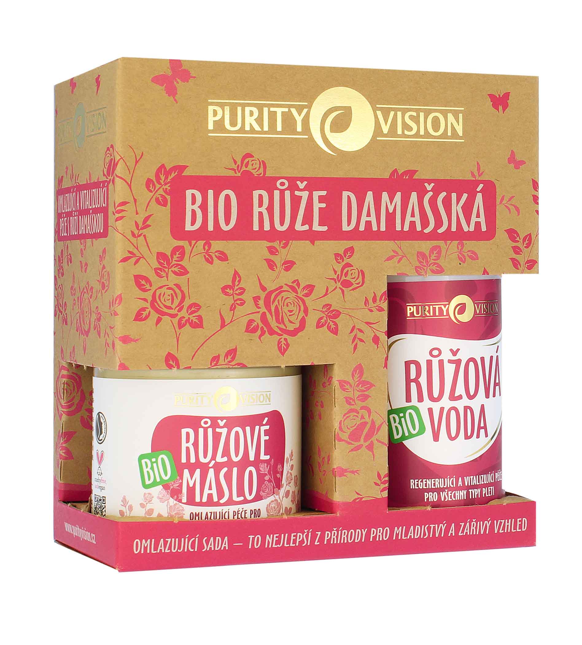 Purity Vision BIO Rose SET (Rose Water 100ml + Rose Butter 120ml)