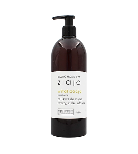 Ziaja Baltic Home Spa Vitality 3in1 Face Body & Hair Gel 500ml