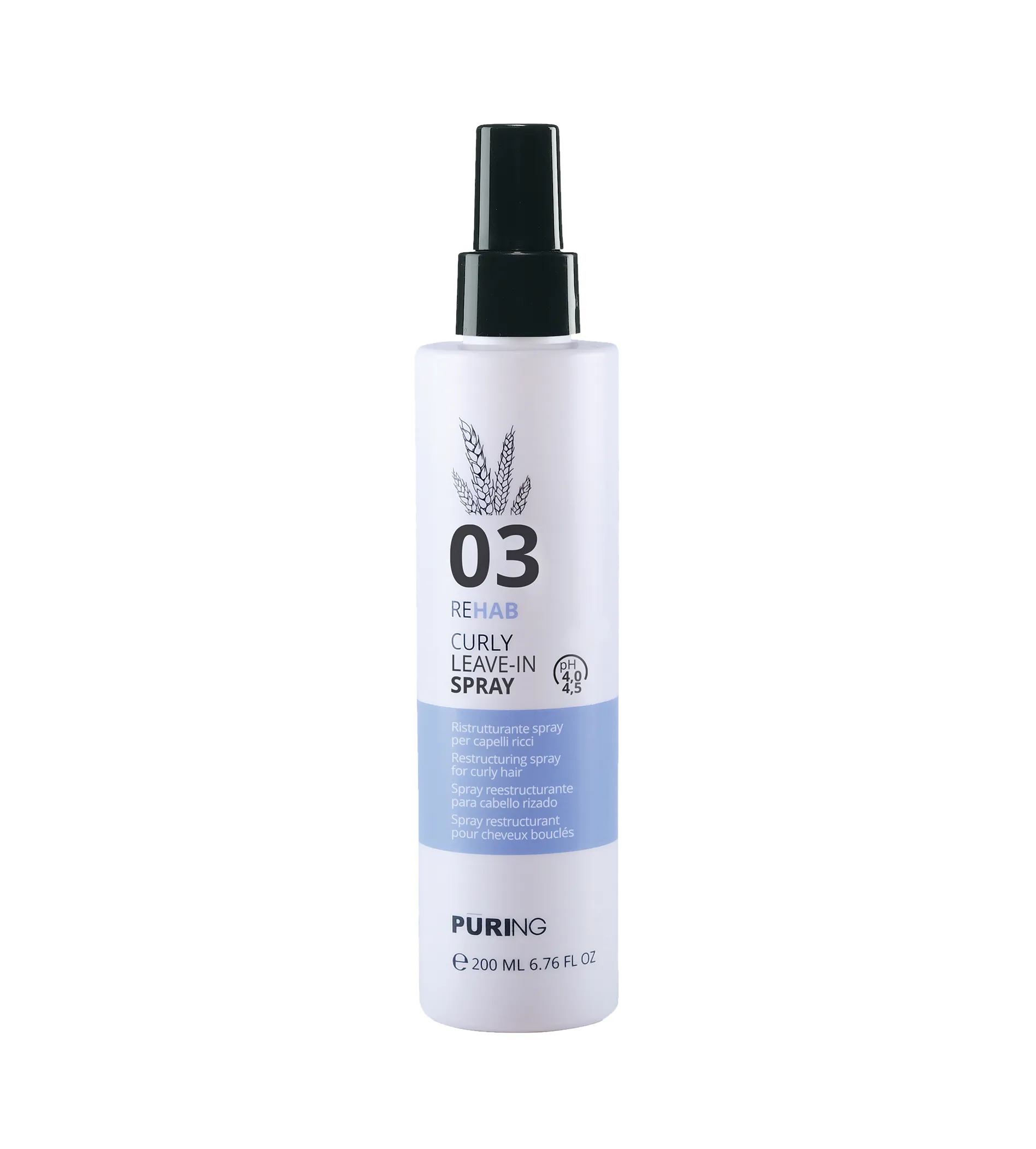 PURING 03 Rehab Curly Leave-In Spray 200ml