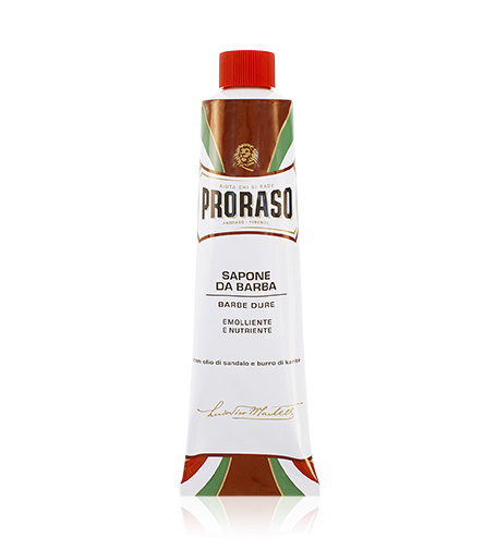PRORASO Red shaving soap for hard beards in a tube for men 150 ml