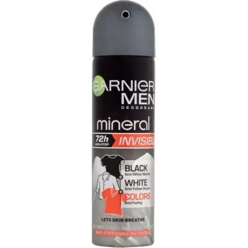Garnier deodorant 150ml Men Invisible Black White Color