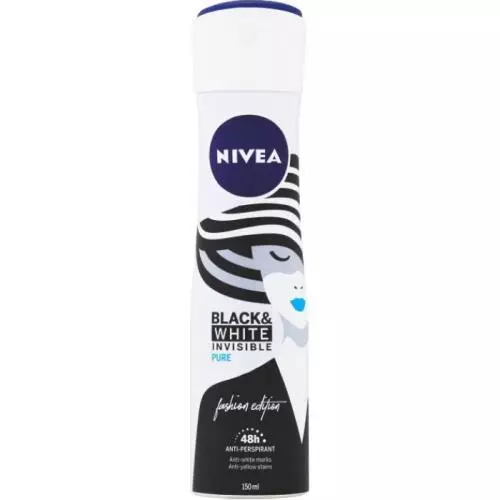 Nivea deodorant 150ml B&W Invisible Pure Fashion