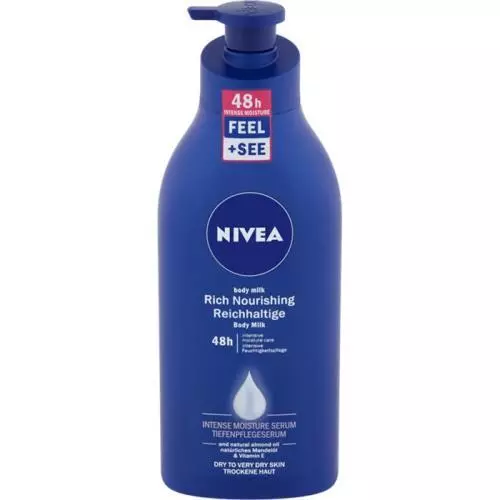 Nivea tělové mléko 625ml suchá pleť