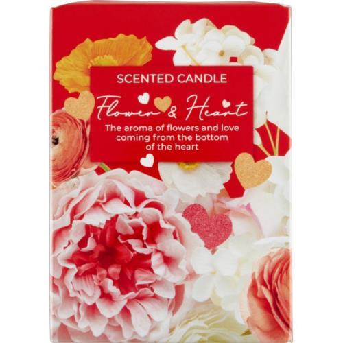 Bartek svička flower & hearts 150g