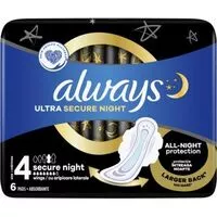 Always vložky ultra secure night 6ks