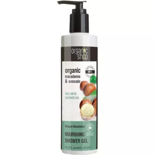 Organic Shop sprchový gel 280ml Vyživující Makadamie a avokádo