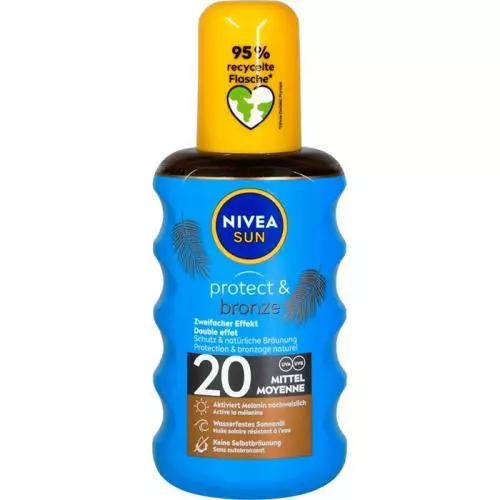 Nivea Sun Protect&Bronze opalovací olej 200ml SPF20