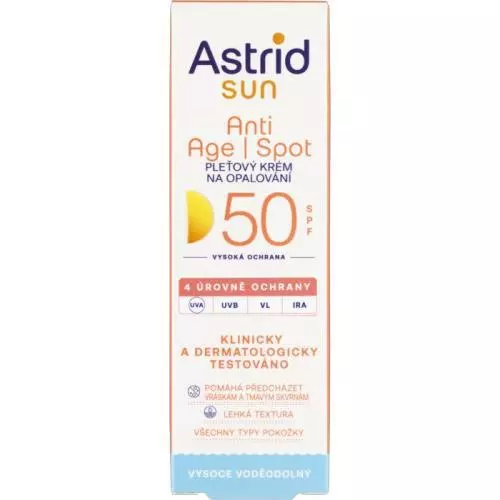 Astrid Sun pleťový krém na opalování 50ml SPF50 Anti-spot
