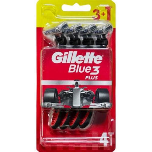 Gillette Blue3 jednorázová holítka 3+1ks Red