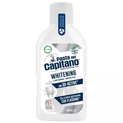 Pasta del Capitano ústní voda 400ml Whitening
