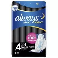 Always vložky maxi secure night (s4) 14ks